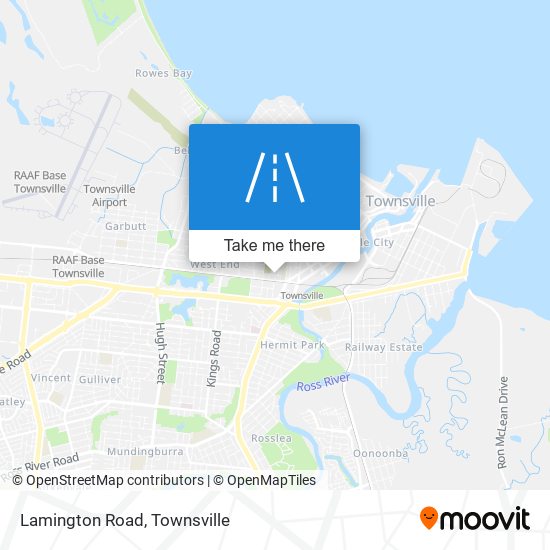 Lamington Road map