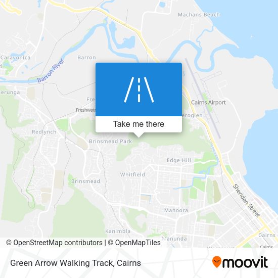 Green Arrow Walking Track map