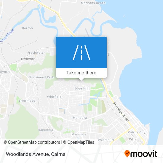 Woodlands Avenue map
