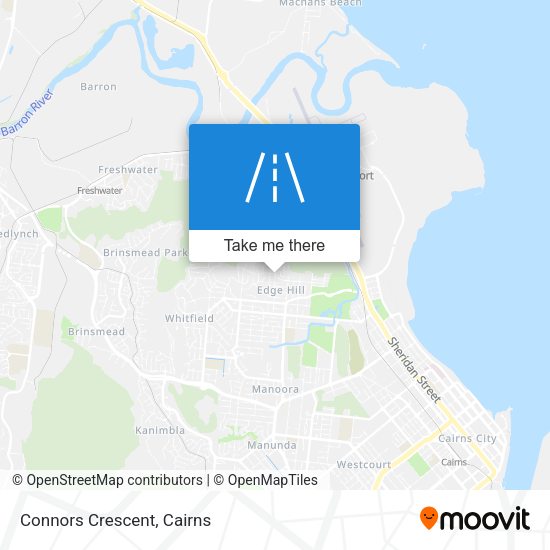 Connors Crescent map