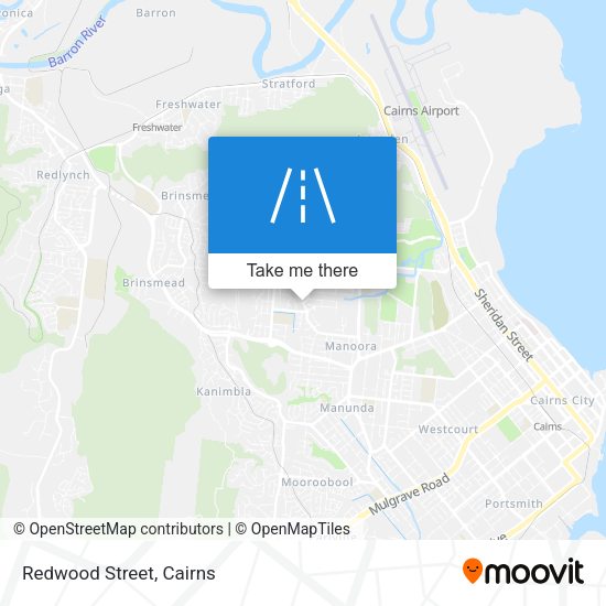 Redwood Street map