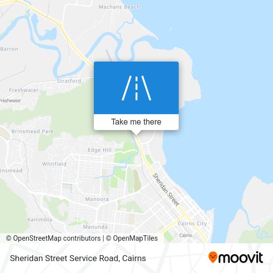 Sheridan Street Service Road map