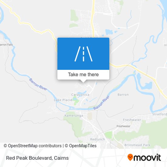 Red Peak Boulevard map