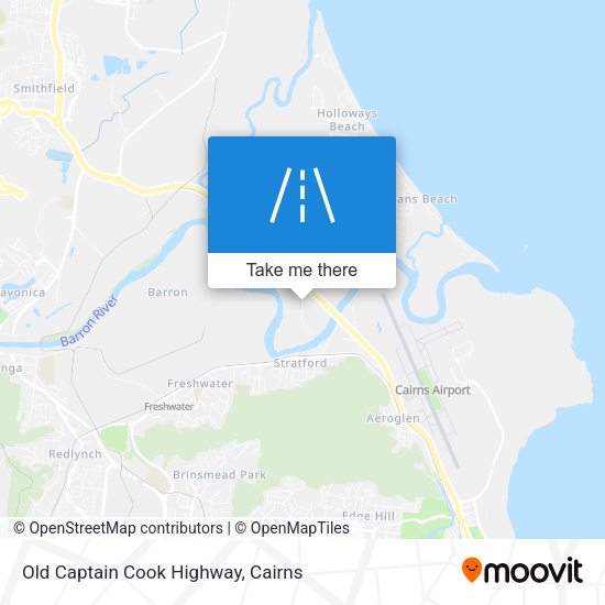 Old Captain Cook Highway map