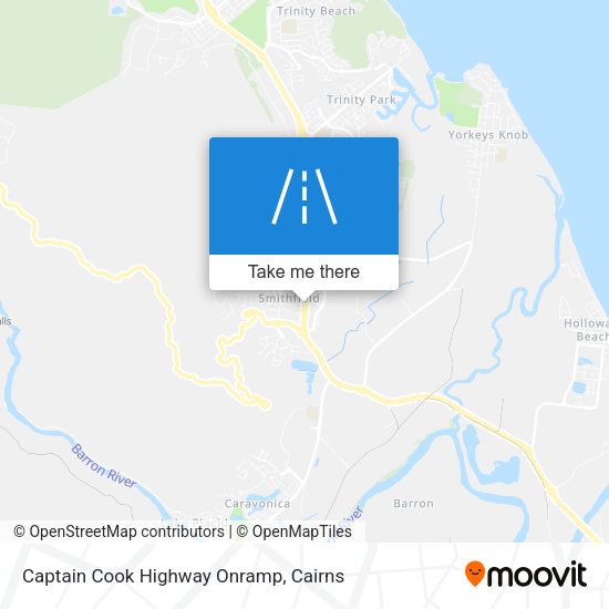 Captain Cook Highway Onramp map