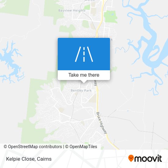 Kelpie Close map