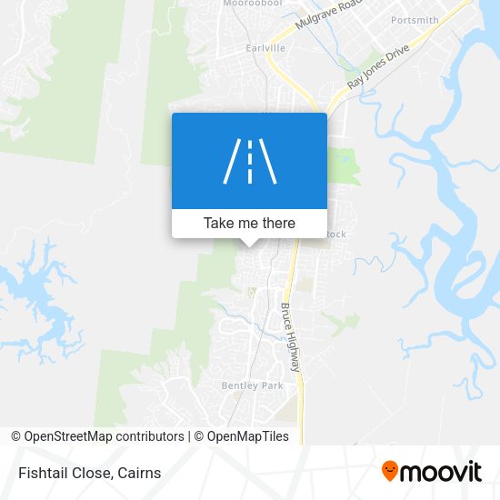 Fishtail Close map
