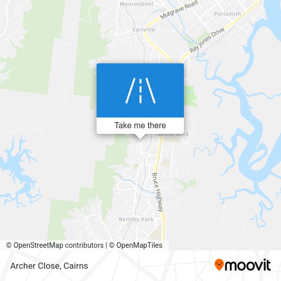 Archer Close map