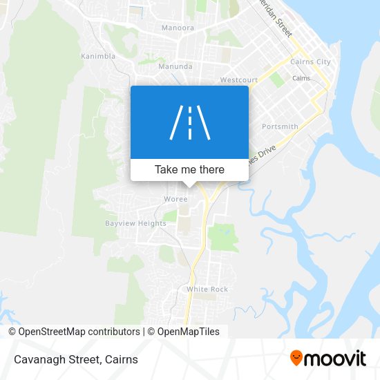 Cavanagh Street map