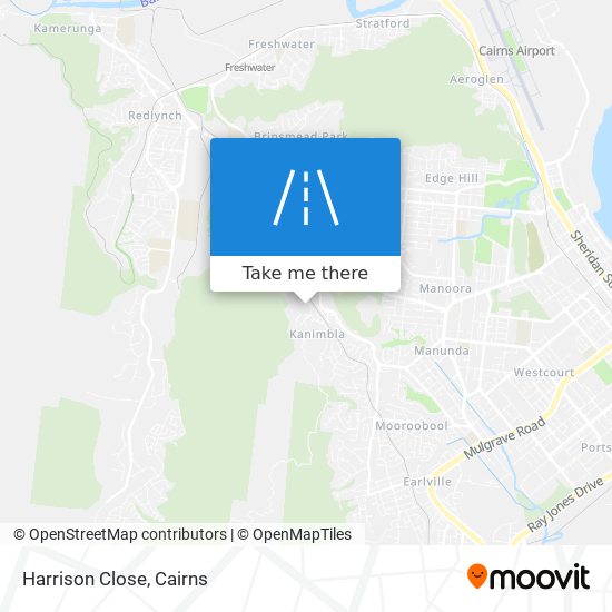 Mapa Harrison Close