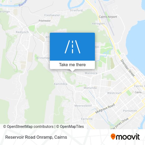 Reservoir Road Onramp map