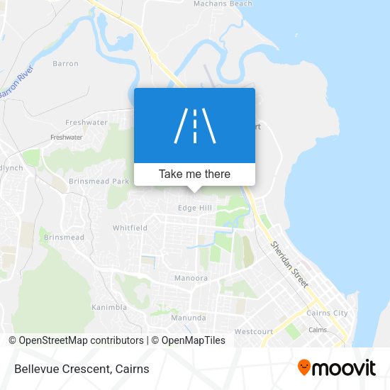 Bellevue Crescent map