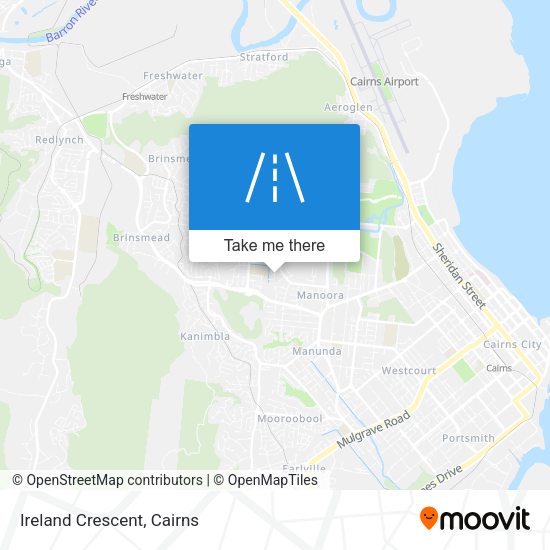 Ireland Crescent map
