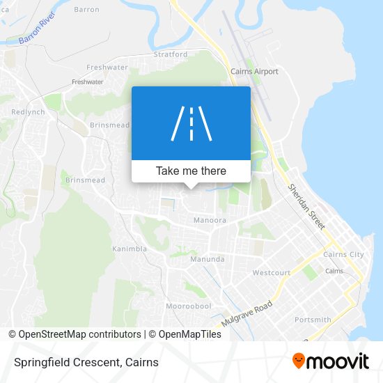 Springfield Crescent map