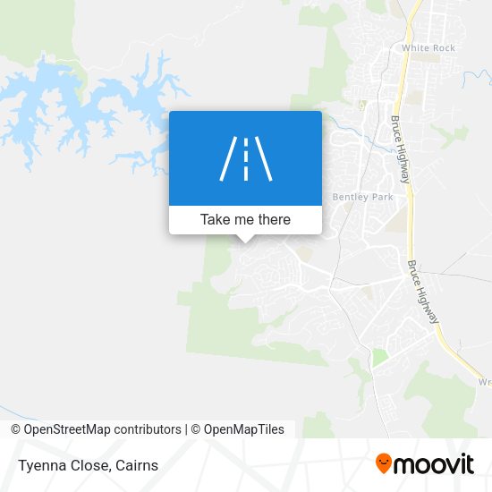 Tyenna Close map