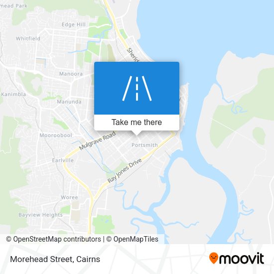 Morehead Street map