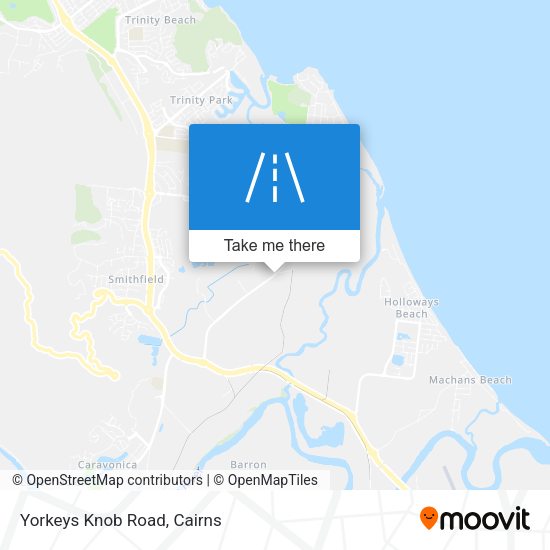 Yorkeys Knob Road map