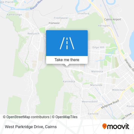 West Parkridge Drive map