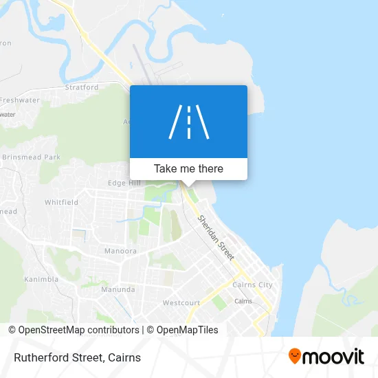 Mapa Rutherford Street