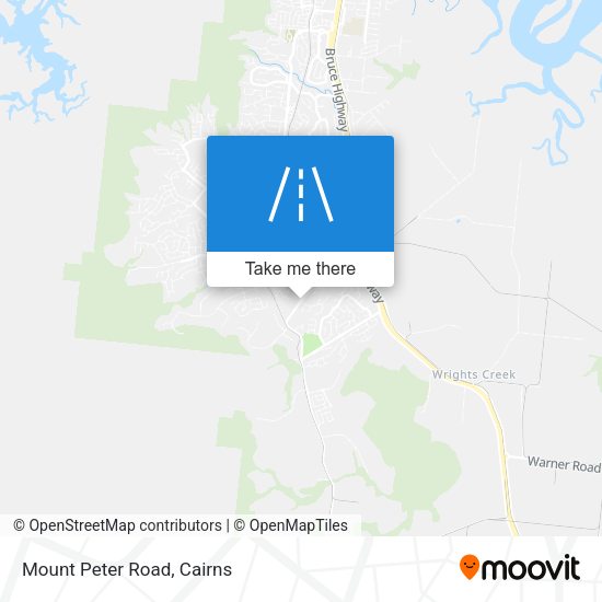 Mount Peter Road map
