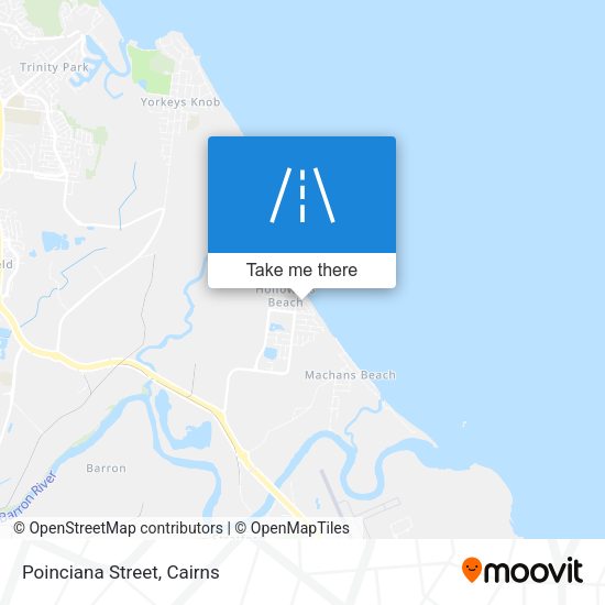 Poinciana Street map