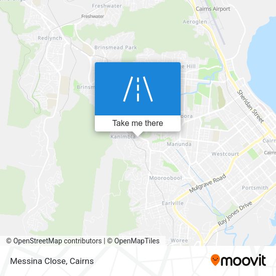 Messina Close map