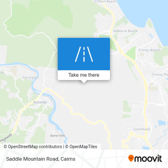 Saddle Mountain Road map