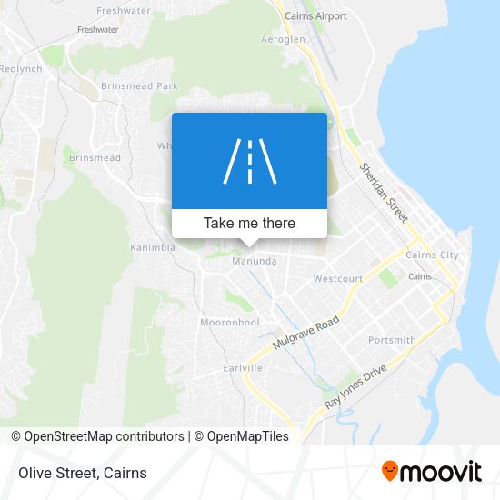Olive Street map