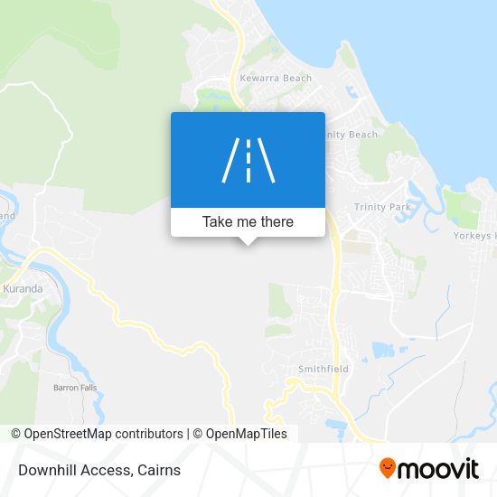 Downhill Access map