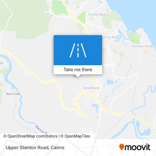 Upper Stanton Road map
