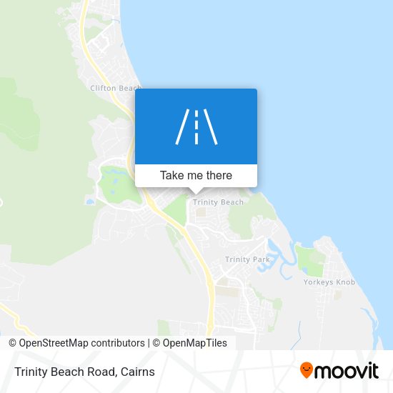 Trinity Beach Road map