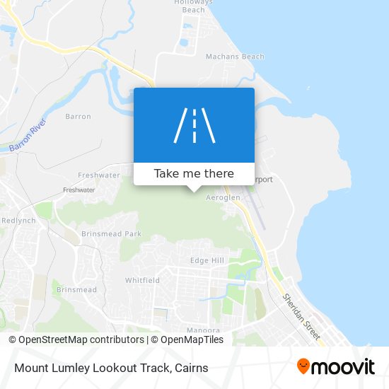 Mapa Mount Lumley Lookout Track