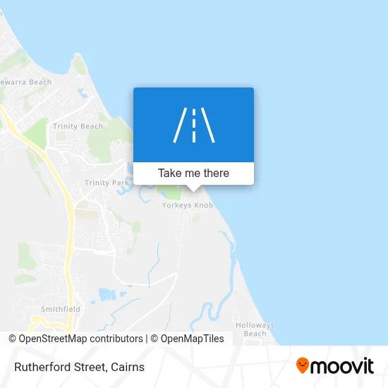 Mapa Rutherford Street