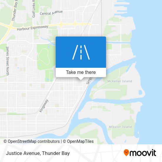 Justice Avenue map
