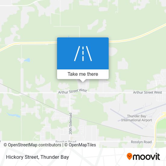 Hickory Street map