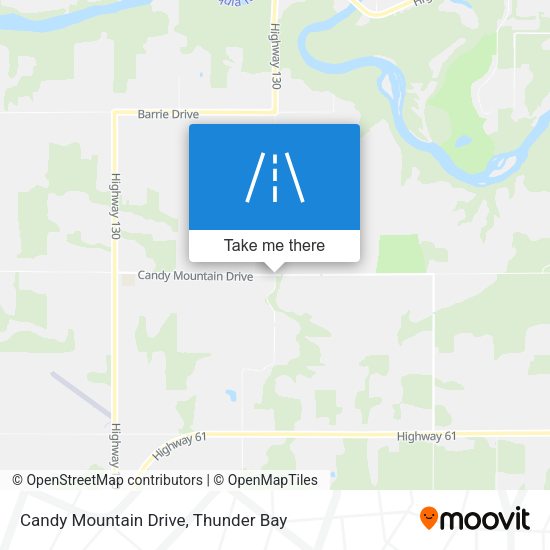 Candy Mountain Drive map