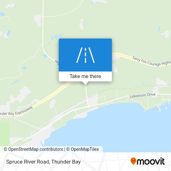 Spruce River Road map