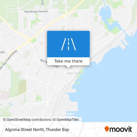 Algoma Street North map