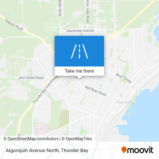 Algonquin Avenue North map