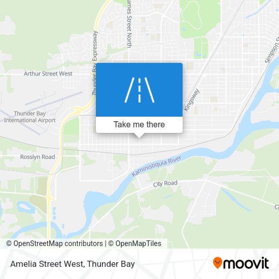Amelia Street West map