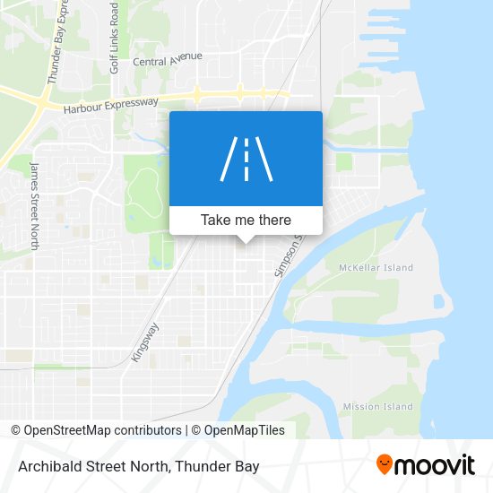 Archibald Street North map