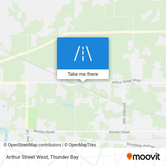 Arthur Street West map