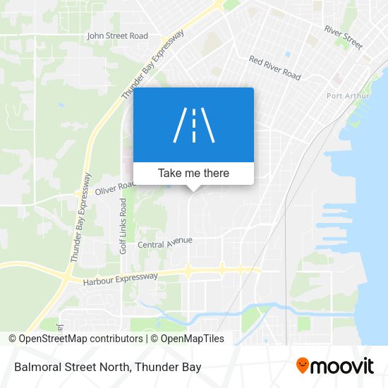 Balmoral Street North map