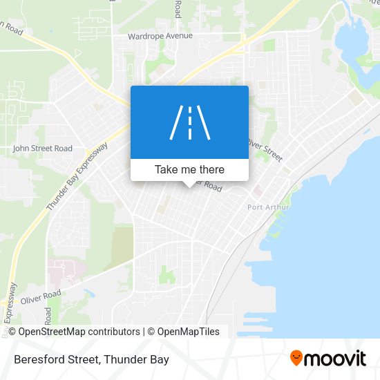 Beresford Street map