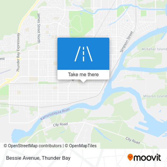 Bessie Avenue map