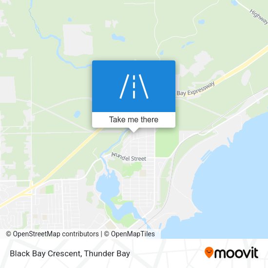 Black Bay Crescent map