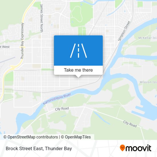 Brock Street East map
