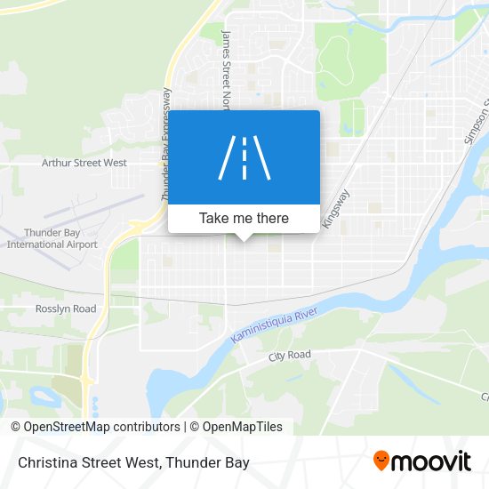 Christina Street West map