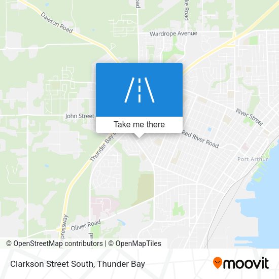 Clarkson Street South map