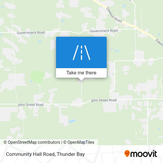 Community Hall Road map